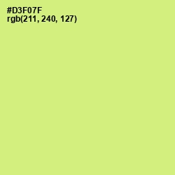 #D3F07F - Sulu Color Image