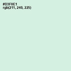 #D3F0E1 - Granny Apple Color Image