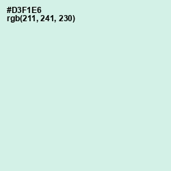 #D3F1E6 - Granny Apple Color Image