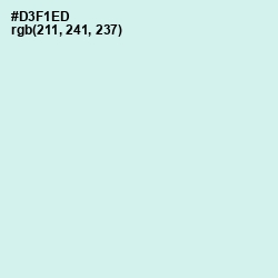 #D3F1ED - Swans Down Color Image