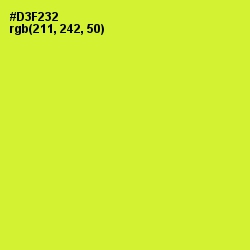 #D3F232 - Pear Color Image