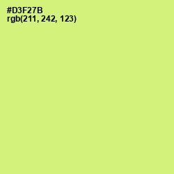 #D3F27B - Sulu Color Image