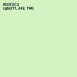 #D3F2C2 - Tea Green Color Image