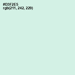 #D3F2E5 - Granny Apple Color Image