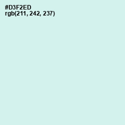 #D3F2ED - Swans Down Color Image