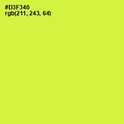 #D3F340 - Starship Color Image