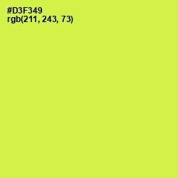 #D3F349 - Starship Color Image