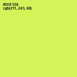 #D3F358 - Starship Color Image