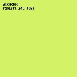 #D3F366 - Sulu Color Image