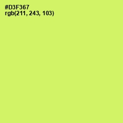 #D3F367 - Sulu Color Image