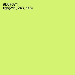 #D3F371 - Sulu Color Image