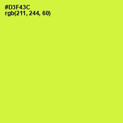 #D3F43C - Pear Color Image