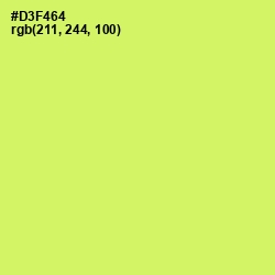 #D3F464 - Sulu Color Image