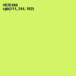 #D3F466 - Sulu Color Image