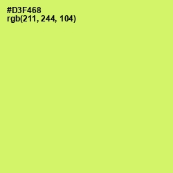 #D3F468 - Sulu Color Image