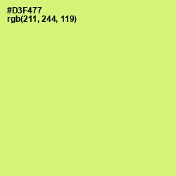 #D3F477 - Sulu Color Image