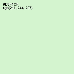 #D3F4CF - Tea Green Color Image