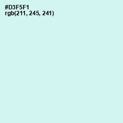 #D3F5F1 - Iceberg Color Image