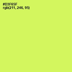 #D3F65F - Canary Color Image
