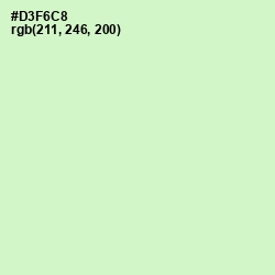 #D3F6C8 - Tea Green Color Image