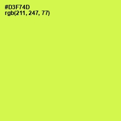 #D3F74D - Starship Color Image