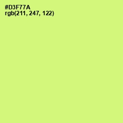 #D3F77A - Sulu Color Image