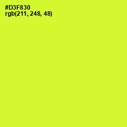 #D3F830 - Pear Color Image