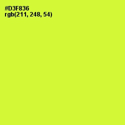 #D3F836 - Pear Color Image