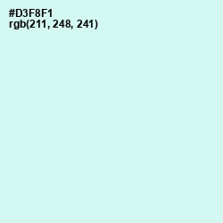 #D3F8F1 - Iceberg Color Image