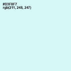 #D3F8F7 - Foam Color Image