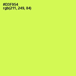 #D3F954 - Starship Color Image