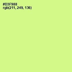 #D3F988 - Mindaro Color Image