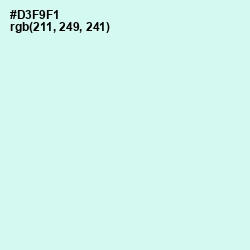 #D3F9F1 - Iceberg Color Image