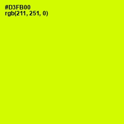 #D3FB00 - Chartreuse Yellow Color Image