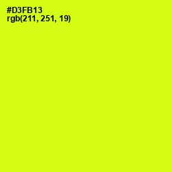 #D3FB13 - Electric Lime Color Image