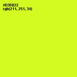 #D3FB22 - Pear Color Image