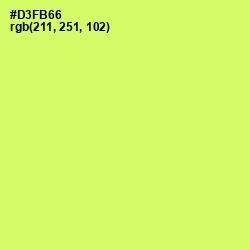#D3FB66 - Sulu Color Image