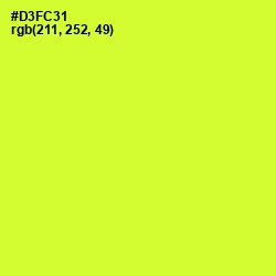 #D3FC31 - Pear Color Image