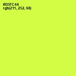 #D3FC44 - Starship Color Image