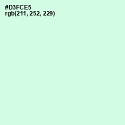 #D3FCE5 - Granny Apple Color Image