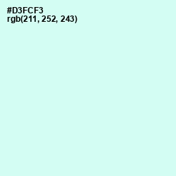 #D3FCF3 - Foam Color Image