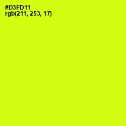 #D3FD11 - Electric Lime Color Image