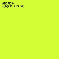 #D3FD34 - Pear Color Image