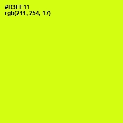 #D3FE11 - Electric Lime Color Image