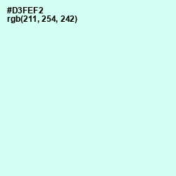 #D3FEF2 - Foam Color Image