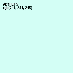 #D3FEF5 - Foam Color Image