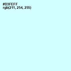 #D3FEFF - Foam Color Image