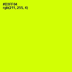 #D3FF04 - Chartreuse Yellow Color Image