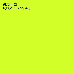 #D3FF28 - Pear Color Image