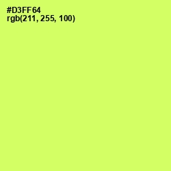 #D3FF64 - Sulu Color Image